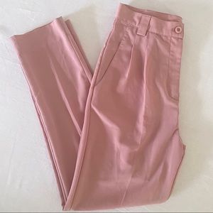 American Apparel High-Waist Pleated Pant in Dusty Rose / Medium